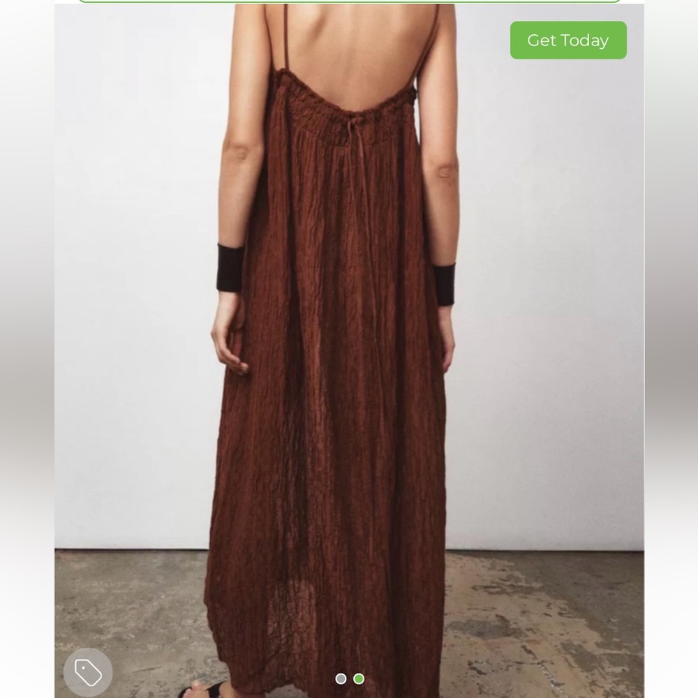 Zara Chocolate Brown Maxi dress